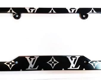 louis vuitton license plate frame